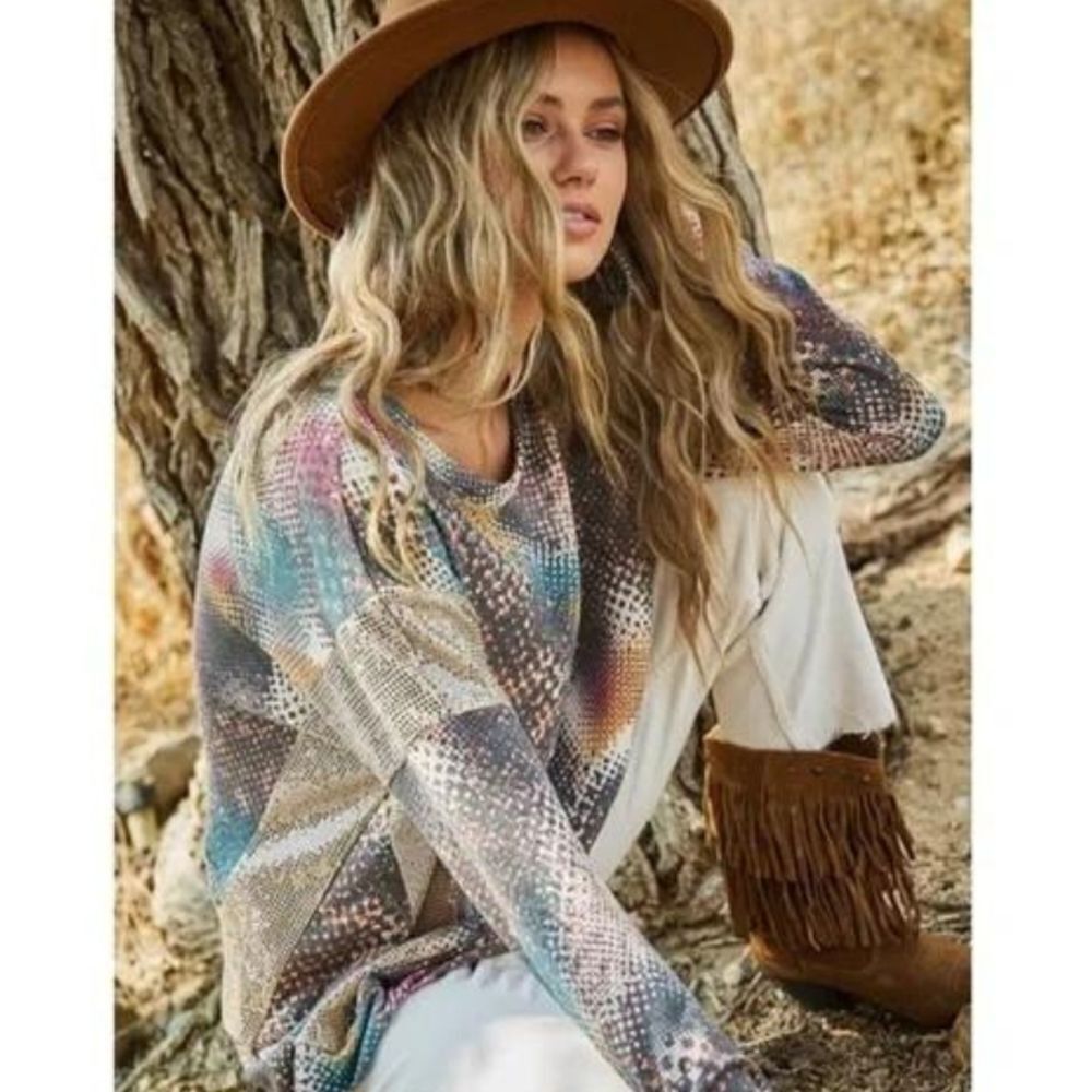 GORGEOUS Multi Colored Top  Size S-M-L